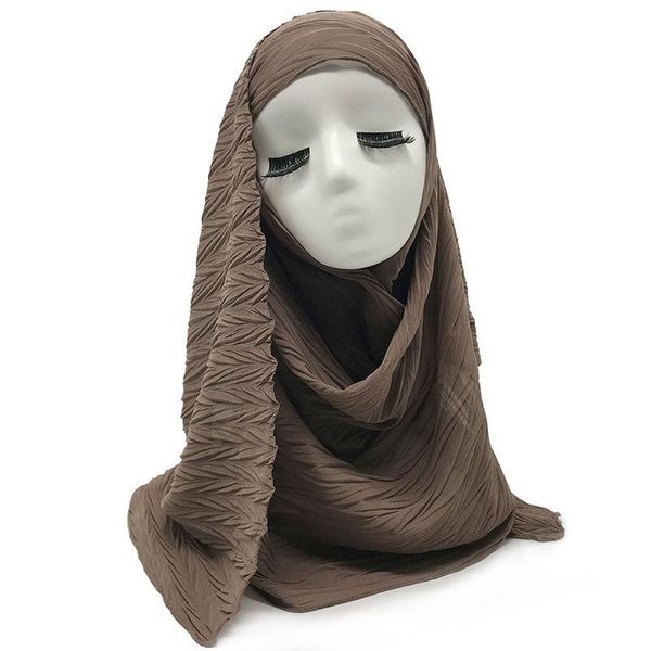 scarves solid muslim wrinkle scarfs plain maxi pleated hijab bubble chiffon scarf natural soft headscarf, Blue;gray
scarves solid muslim wrinkle scarfs plain maxi pleated hijab bubble chiffon scarf natural soft headscarf, Blue;gray