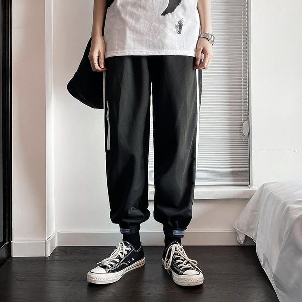 striped cropped pants streetwear hip hop joggers men loose harem ankle length trousers sport casual clothing men's, Black
striped cropped pants streetwear hip hop joggers men loose harem ankle length trousers sport casual clothing men's, Black