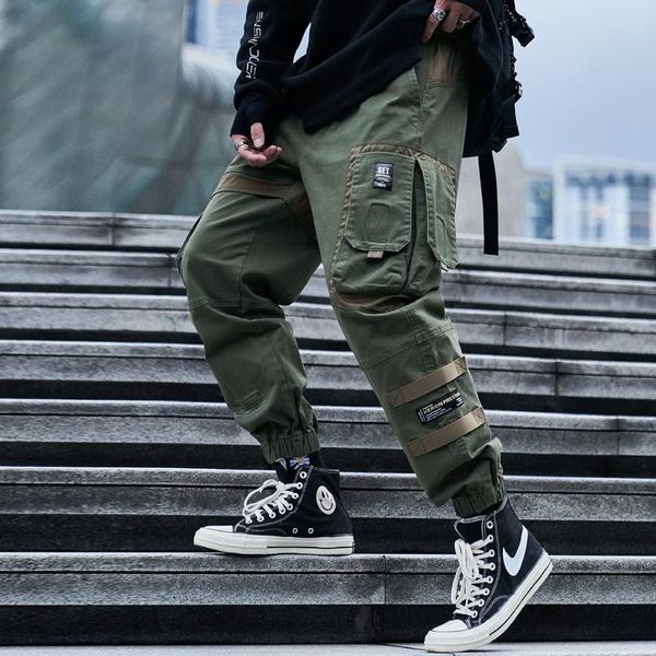 men's pants 2022 hip hop joggers cargo men harem multi-pocket ribbons cotton man sweatpants streetwear casual mens, Black
men's pants 2022 hip hop joggers cargo men harem multi-pocket ribbons cotton man sweatpants streetwear casual mens, Black