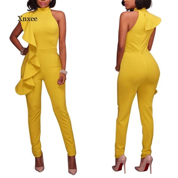 arrival women solid color ruffled jumpsuit jumper sleeveless rompers summer beach holiday bodysuit clothing women's jumpsuits, Black;white
arrival women solid color ruffled jumpsuit jumper sleeveless rompers summer beach holiday bodysuit clothing women's jumpsuits, Black;white