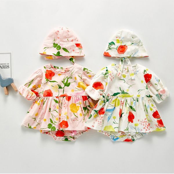 autumn toddler girl baby jumpsuit print romper + hat set born long sleeve 210515, White
autumn toddler girl baby jumpsuit print romper + hat set born long sleeve 210515, White