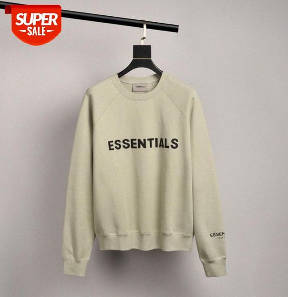 fog double line eentials letter laminated avocado green round neck loose cotton sweatshirt #en2i, Black 
fog double line eentials letter laminated avocado green round neck loose cotton sweatshirt #en2i, Black