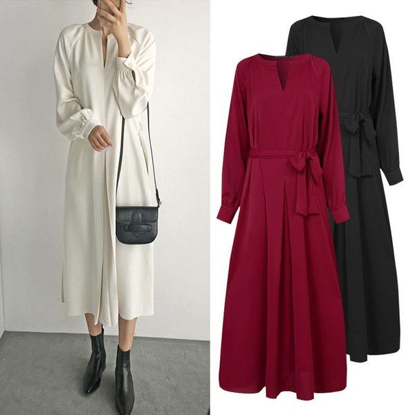 casual dresses plus size women's autumn sundress zanzea fashion solid midi dress puff sleeve vestidos female v neck robe femme 5xl, Black;gray
casual dresses plus size women's autumn sundress zanzea fashion solid midi dress puff sleeve vestidos female v neck robe femme 5xl, Black;gray