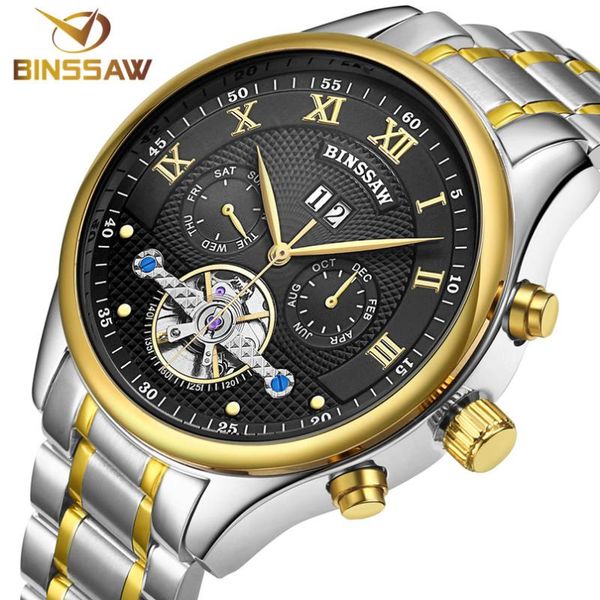 wristwatches binssaw 2021 men automatic mechanical watches tourbillon fashion business sports stainless steel gold watch, Slivery;brown
wristwatches binssaw 2021 men automatic mechanical watches tourbillon fashion business sports stainless steel gold watch, Slivery;brown