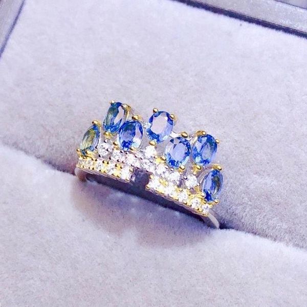 cluster rings colife jewelry 100% real blue sapphire ring 3mm*4mm silver 925 crown with gemstone, Golden;silver
cluster rings colife jewelry 100% real blue sapphire ring 3mm*4mm silver 925 crown with gemstone, Golden;silver