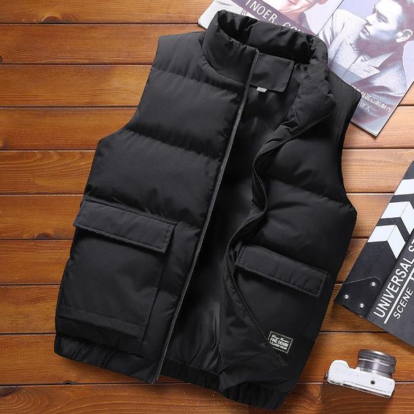 fashion mens jacket sleeveless vest thermal soft vests casual coats male cotton men's pographe waistcoat travel coat, Black;white
fashion mens jacket sleeveless vest thermal soft vests casual coats male cotton men's pographe waistcoat travel coat, Black;white