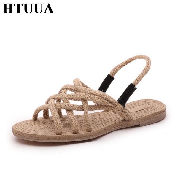 summer sandals women grass weaving comfortable flip flops flat shoes boho rome style sandalia feminina sx1022, Black
summer sandals women grass weaving comfortable flip flops flat shoes boho rome style sandalia feminina sx1022, Black