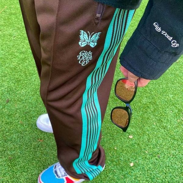 men's pants girls dont cry sweatpants men women joggers needles trousers butterfly embroidery awge ashl, Black
men's pants girls dont cry sweatpants men women joggers needles trousers butterfly embroidery awge ashl, Black