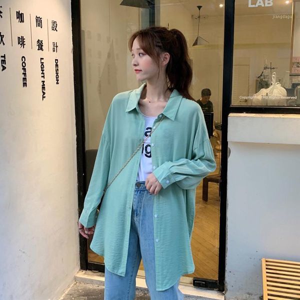 solid color turn-down collar female long sleeve loose shirts plus size women batwing blouses casual cotton women's, White
solid color turn-down collar female long sleeve loose shirts plus size women batwing blouses casual cotton women's, White