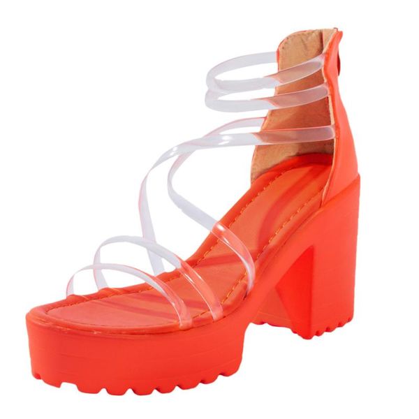 dress shoes women's sandals chunky heels zippered waterproof platform high transparent gladiator ladies, Black
dress shoes women's sandals chunky heels zippered waterproof platform high transparent gladiator ladies, Black