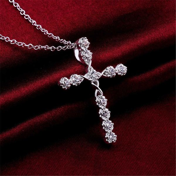 designer necklace 925 sterling silver wedding charms women lady noble crystal fashion jewelry classic cross nice gift
designer necklace 925 sterling silver wedding charms women lady noble crystal fashion jewelry classic cross nice gift