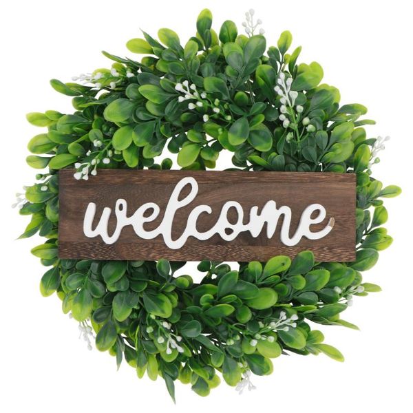 decorative flowers & wreaths 1pc welcome sign hanging wreath festival garland wall dangling decoration(green)
decorative flowers & wreaths 1pc welcome sign hanging wreath festival garland wall dangling decoration(green)