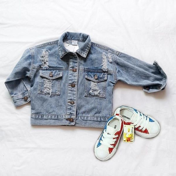 jackets baby boy girl denim jacket ripped holes infant toddle jean coat kids clothing outwear spring autumn chaqueta clothes, Blue;gray
jackets baby boy girl denim jacket ripped holes infant toddle jean coat kids clothing outwear spring autumn chaqueta clothes, Blue;gray