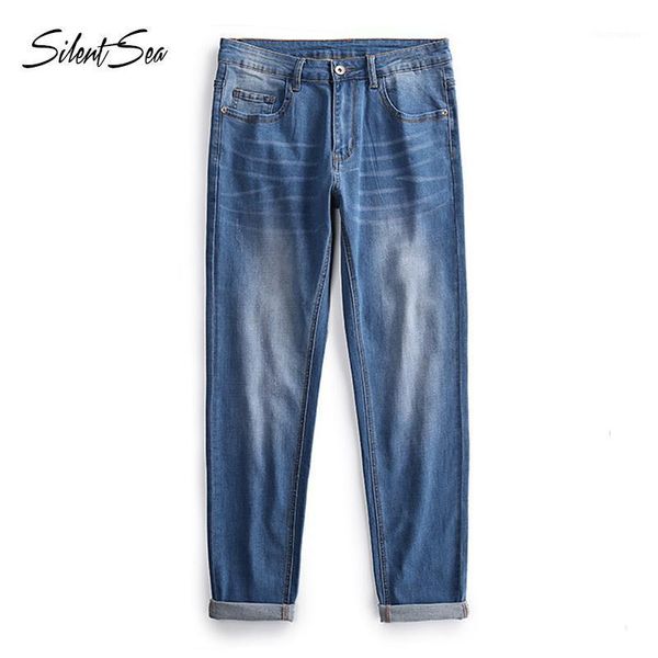 men's jeans silentsea large size 30-48 stretch washed trousers hip hop designer baggy mens loose fit casual elastic pants, Blue
men's jeans silentsea large size 30-48 stretch washed trousers hip hop designer baggy mens loose fit casual elastic pants, Blue