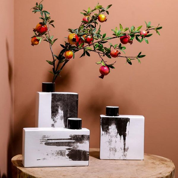 luxury modern art ceramic vase decoration household large table living room flower arrangement home gifts vases