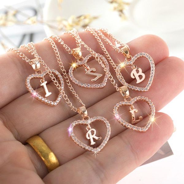 pendant necklaces womens jewelry name initials heart necklace 26 letters zircon love girls gifts the first letter accessories, Silver
pendant necklaces womens jewelry name initials heart necklace 26 letters zircon love girls gifts the first letter accessories, Silver