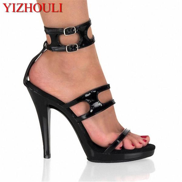 13cm ultra high platform shoes for women open toe pumps 5 inch fisherman gladiator sandals dress, Black
13cm ultra high platform shoes for women open toe pumps 5 inch fisherman gladiator sandals dress, Black