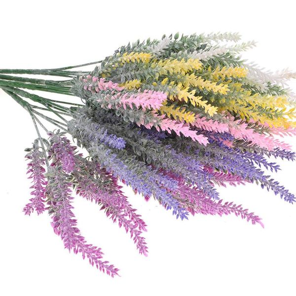 wedding artificial plastic flower lavender bouquets decor party home 25 head decorative flowers & wreaths 
wedding artificial plastic flower lavender bouquets decor party home 25 head decorative flowers & wreaths