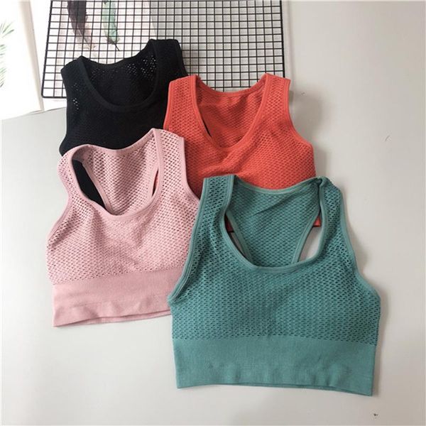 yoga outfits women sports bra mesh brathable push up female gym fitness underwear seamless running, White;red
yoga outfits women sports bra mesh brathable push up female gym fitness underwear seamless running, White;red