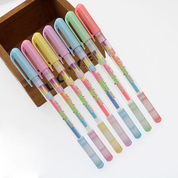 gel pens creative rainbow fluorescent pen kawaii 6-in-1 water pastel for office learning stationery student painting tools
gel pens creative rainbow fluorescent pen kawaii 6-in-1 water pastel for office learning stationery student painting tools