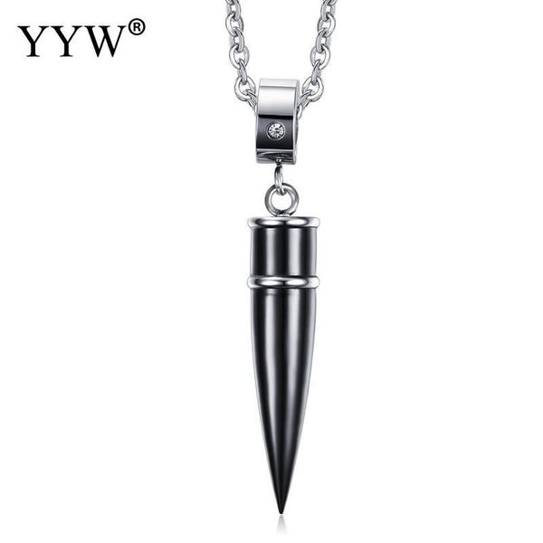 pendant necklaces stainless steel jewelry necklace with rhinestone 43mm for men male accessories collar masculino, Silver
pendant necklaces stainless steel jewelry necklace with rhinestone 43mm for men male accessories collar masculino, Silver