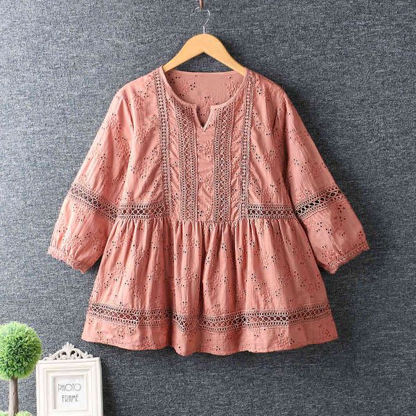 women's blouses & shirts lamtrip retro lace patchwork embroidery hollow out 3/4 sleeve o-neck cotton doll shirt 2021 summer pitj, White
women's blouses & shirts lamtrip retro lace patchwork embroidery hollow out 3/4 sleeve o-neck cotton doll shirt 2021 summer pitj, White