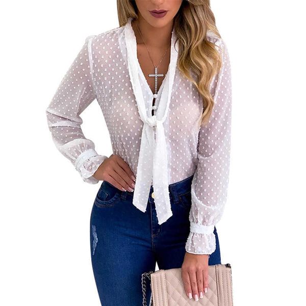 polka dot chiffon blouse women clothes v-neck long sleeve shirts womens and blouses ladies plus size shirt 210608, White
polka dot chiffon blouse women clothes v-neck long sleeve shirts womens and blouses ladies plus size shirt 210608, White