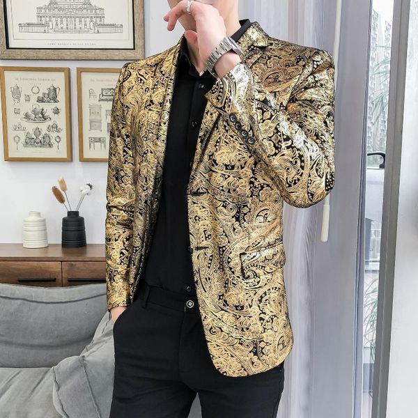 men's suits & blazers 5xl autumn 2021 men trend large size single western leisure suit performance stage bronzing slim jacket coat, White;black
men's suits & blazers 5xl autumn 2021 men trend large size single western leisure suit performance stage bronzing slim jacket coat, White;black