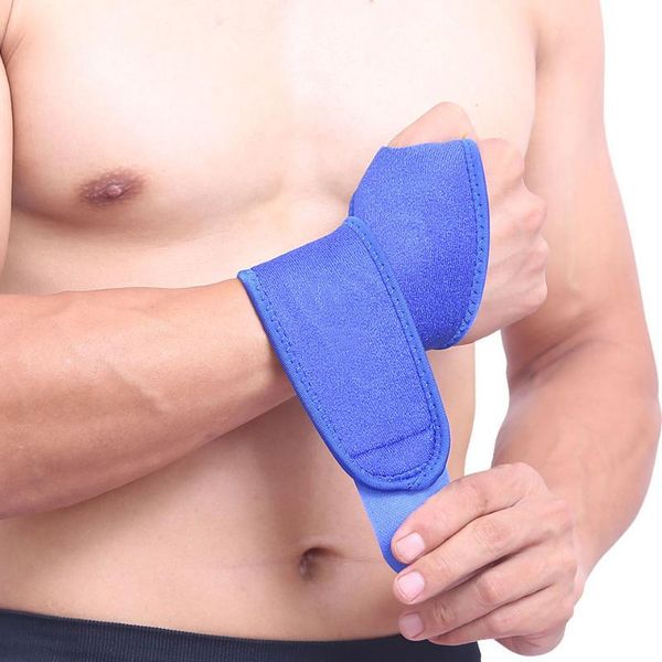 wrist support adjustable steel brace weight lifting protector breathable band, Black;red