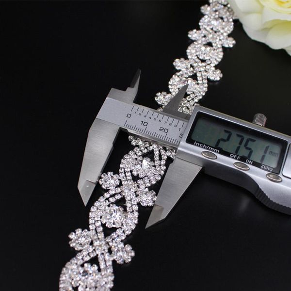 wedding sashes 1 yard sparkling silver applique bridal sash belt sewing on dress decoration rhinestone crystal chain trim ribbon, White
wedding sashes 1 yard sparkling silver applique bridal sash belt sewing on dress decoration rhinestone crystal chain trim ribbon, White