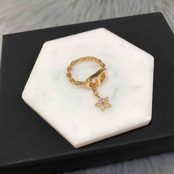 aaa designer jewelry new letter star ring kgwi, Silver