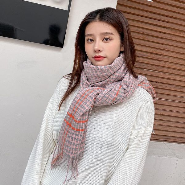 scarves winter fashion scarf for girl retro plaid fringed shawls wraps warm bib lady cashmere like pashmina hijabs bandana women, Blue;gray
scarves winter fashion scarf for girl retro plaid fringed shawls wraps warm bib lady cashmere like pashmina hijabs bandana women, Blue;gray