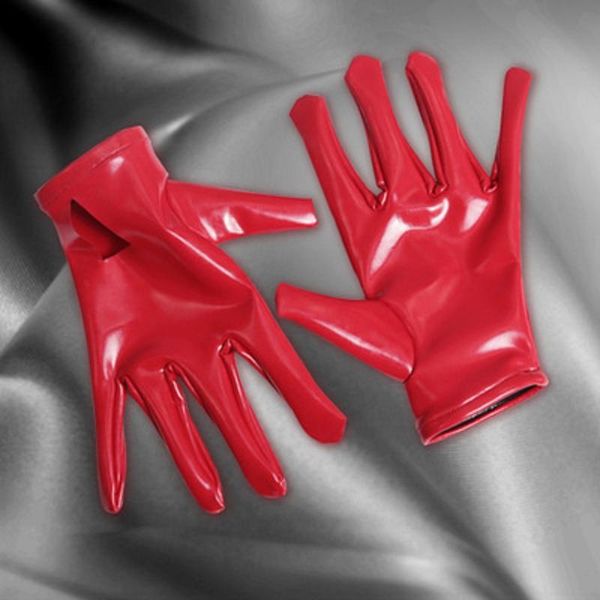 five fingers gloves fad plus size latex short pu leather shiny glove punk hip- jazz club wear cosplay maid costume thin, Blue;gray
five fingers gloves fad plus size latex short pu leather shiny glove punk hip- jazz club wear cosplay maid costume thin, Blue;gray