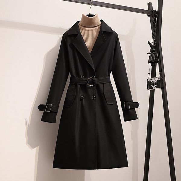 women's trench coats coat stylish belted elegant office lady cloak windbreaker spring fall trend casual simplee jacket outerwear, Tan;black
women's trench coats coat stylish belted elegant office lady cloak windbreaker spring fall trend casual simplee jacket outerwear, Tan;black