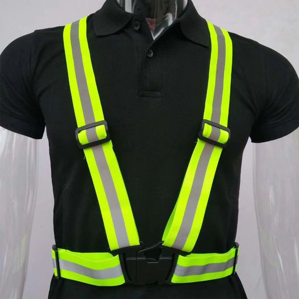 highlight reflective straps night work security running cycling safety reflective vest high visibility reflective safety jacket
highlight reflective straps night work security running cycling safety reflective vest high visibility reflective safety jacket