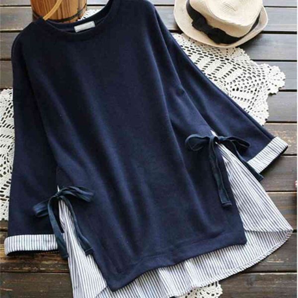 women's hoodies & sweatshirts new spring patchwork womens sweatshirt female fake two piece pullover bow plus size long sleeve, Black
women's hoodies & sweatshirts new spring patchwork womens sweatshirt female fake two piece pullover bow plus size long sleeve, Black