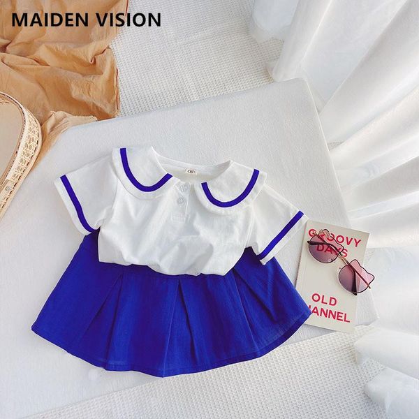 college style girls clothes summer clothing set navy collar children's suit kids cotton shirt+ short skirt baby outfit sets, White
college style girls clothes summer clothing set navy collar children's suit kids cotton shirt+ short skirt baby outfit sets, White
