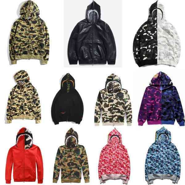 designer fashion front shark hoodie camouflage print sweatshirt bathing ape cardigan hoodies hip hop letters long sleeve plush mens womens c, Black
designer fashion front shark hoodie camouflage print sweatshirt bathing ape cardigan hoodies hip hop letters long sleeve plush mens womens c, Black