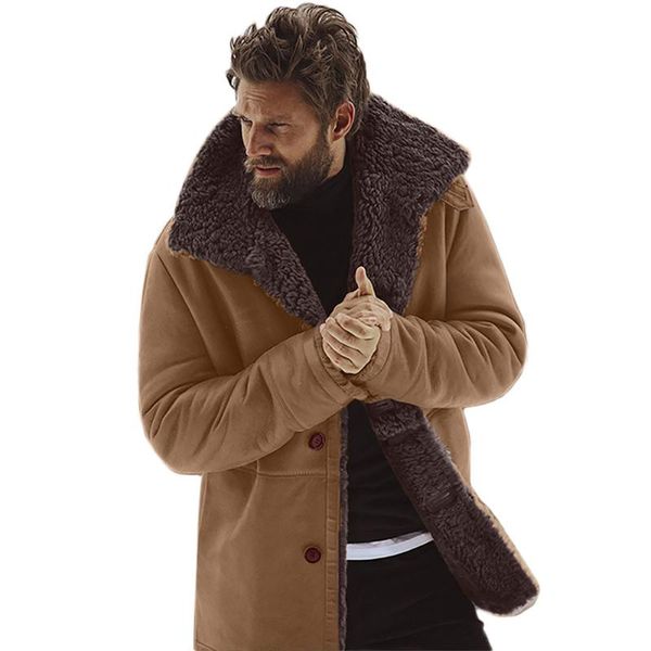 men's down & parkas winter plush men parka warm fleece clothing 2021 mens jacket coat for male lapel buttons stitching, Black
men's down & parkas winter plush men parka warm fleece clothing 2021 mens jacket coat for male lapel buttons stitching, Black