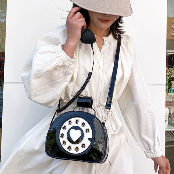 women girl telephone shaped shoulder bag pu leather shopping street school crossbody satchel tote purse
women girl telephone shaped shoulder bag pu leather shopping street school crossbody satchel tote purse
