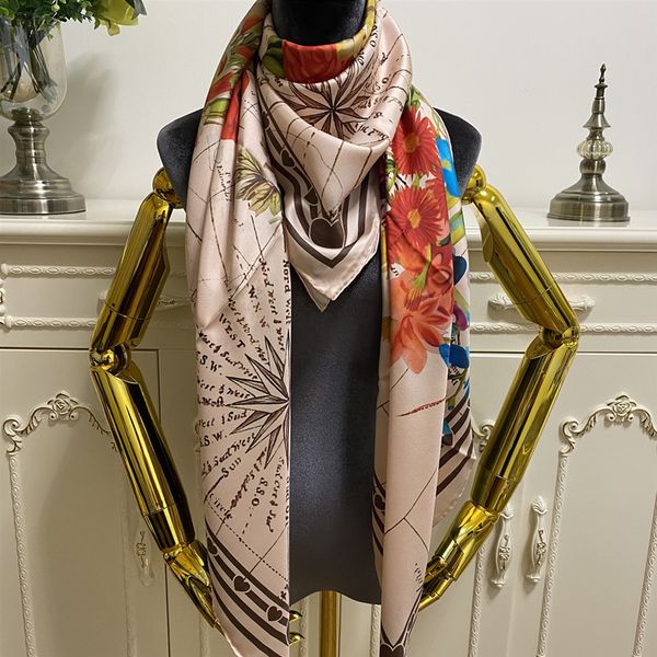 women's square scarf scarves good quality 100% twill silk material pink pint letters florers pattern size 130cm- 130cm, Blue;gray
women's square scarf scarves good quality 100% twill silk material pink pint letters florers pattern size 130cm- 130cm, Blue;gray