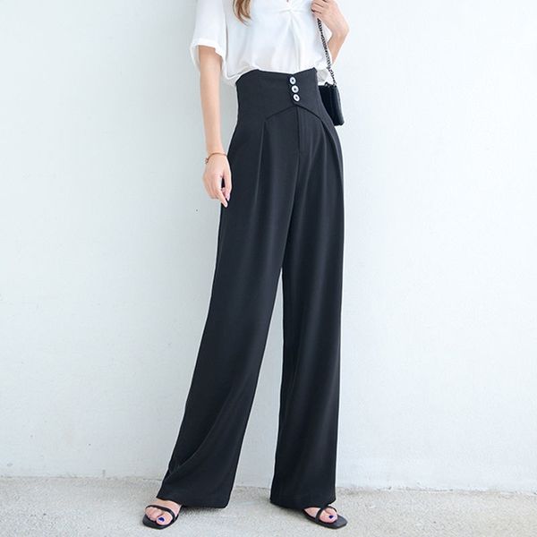 women's pants & capris high-waist wide-leg spring and summer drape chiffon mopping trousers loose casual straight suit 88c1, Black;white
women's pants & capris high-waist wide-leg spring and summer drape chiffon mopping trousers loose casual straight suit 88c1, Black;white