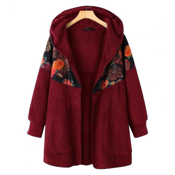 women's hoodies & sweatshirts zipper closure women long sleeve winter coat double sided velvet ethnic flower print hooded fluffy, Black
women's hoodies & sweatshirts zipper closure women long sleeve winter coat double sided velvet ethnic flower print hooded fluffy, Black