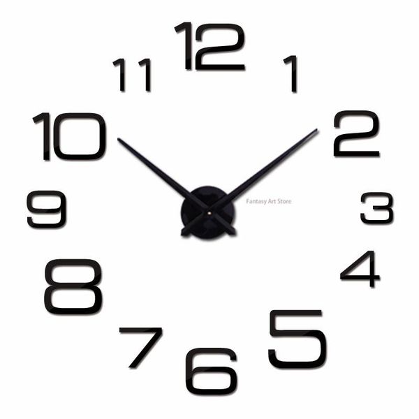 wall clocks 3d large size home decoration quartz diy clock living room metal acrylic mirror oversized simple modern
wall clocks 3d large size home decoration quartz diy clock living room metal acrylic mirror oversized simple modern