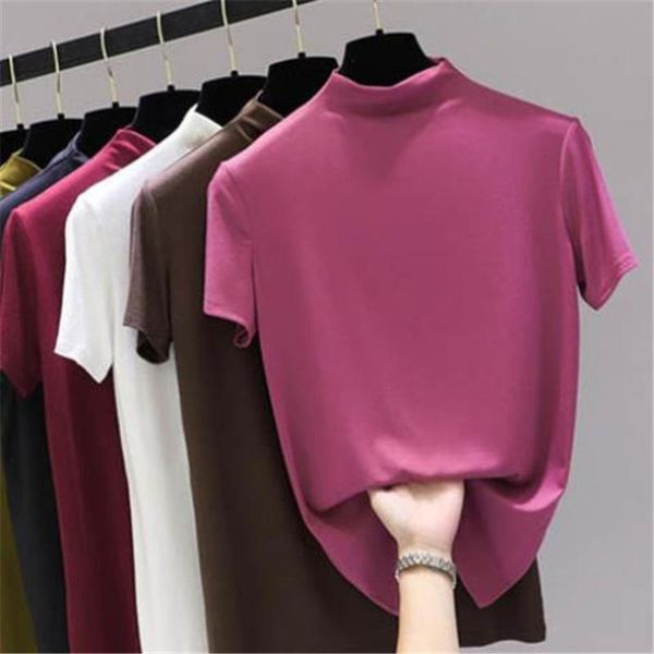 plus size t-shirt summer cotton solid women fashion turtleneck short sleeve l-7xl 8xl 11 colors khaki red white, Black
plus size t-shirt summer cotton solid women fashion turtleneck short sleeve l-7xl 8xl 11 colors khaki red white, Black