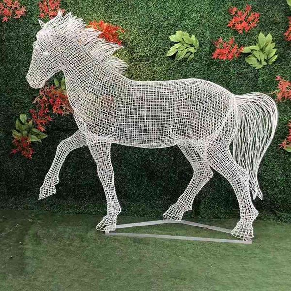 hollow out horse stainless steel creative ornaments community park square lawn garden landscape decoration sculpture
hollow out horse stainless steel creative ornaments community park square lawn garden landscape decoration sculpture