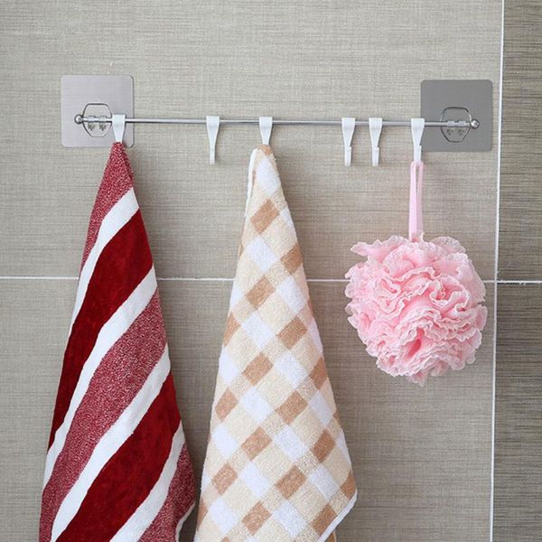 hooks & rails wall mounted storage rack towel bar home waterproof kitchen organizer stick-on bathroom hanging multifunction with 6
hooks & rails wall mounted storage rack towel bar home waterproof kitchen organizer stick-on bathroom hanging multifunction with 6