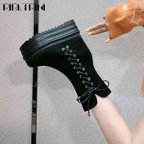 boots brand extreme high heels height increase platform shoelaces chic fashion winter shoes boots women, Black
boots brand extreme high heels height increase platform shoelaces chic fashion winter shoes boots women, Black