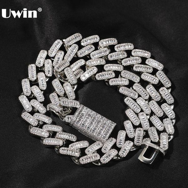 chains uwin 20mm mens baguette chain necklaces iced micro pave cubic zirconia miami cuban hip hop jewelry gift, Silver
chains uwin 20mm mens baguette chain necklaces iced micro pave cubic zirconia miami cuban hip hop jewelry gift, Silver