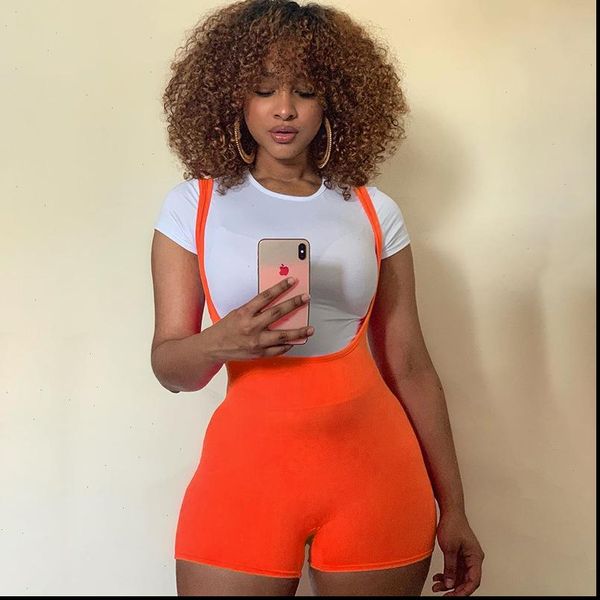 womens rompers fashion women spandex bib shorts summer casual solid color high waist trousers drop, Black;white
womens rompers fashion women spandex bib shorts summer casual solid color high waist trousers drop, Black;white
